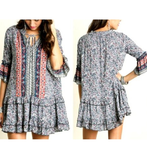 Umgee Dresses & Skirts - New Boho dress Umgee